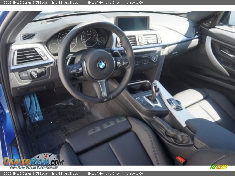 Black Interior - 2015 BMW 3 Series 335i Sedan Photo #6