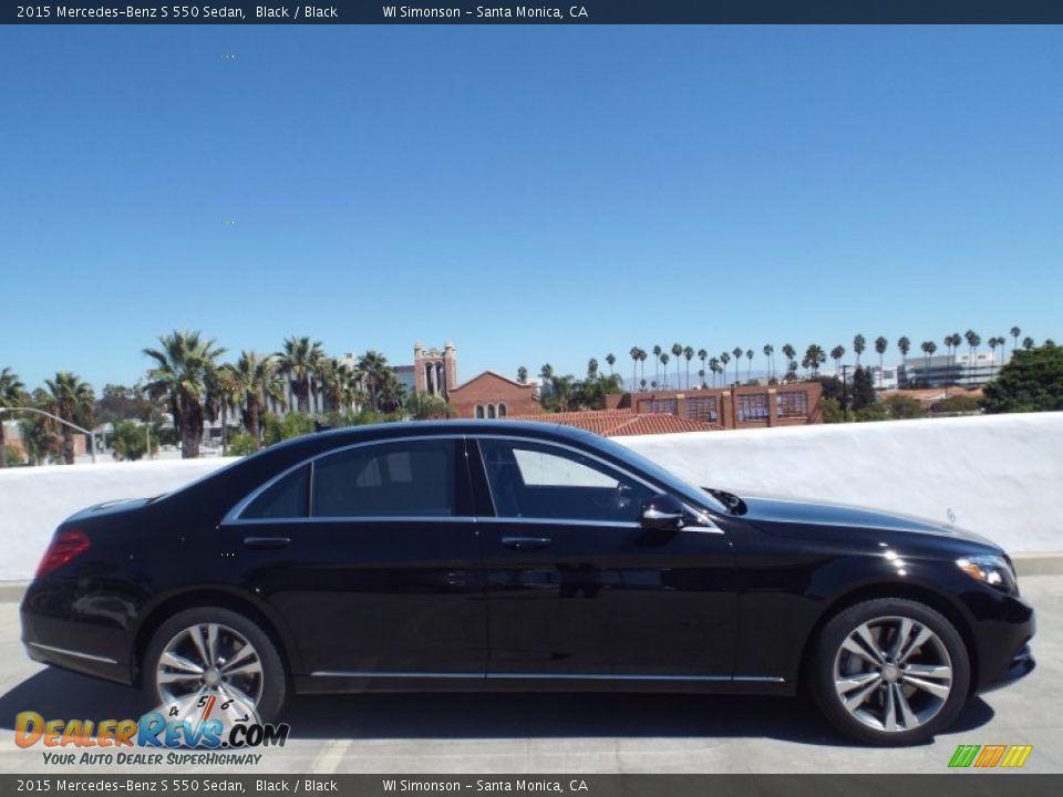 2015 Mercedes-Benz S 550 Sedan Black / Black Photo #3