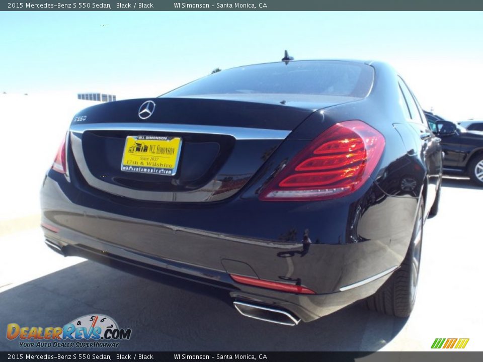 2015 Mercedes-Benz S 550 Sedan Black / Black Photo #4