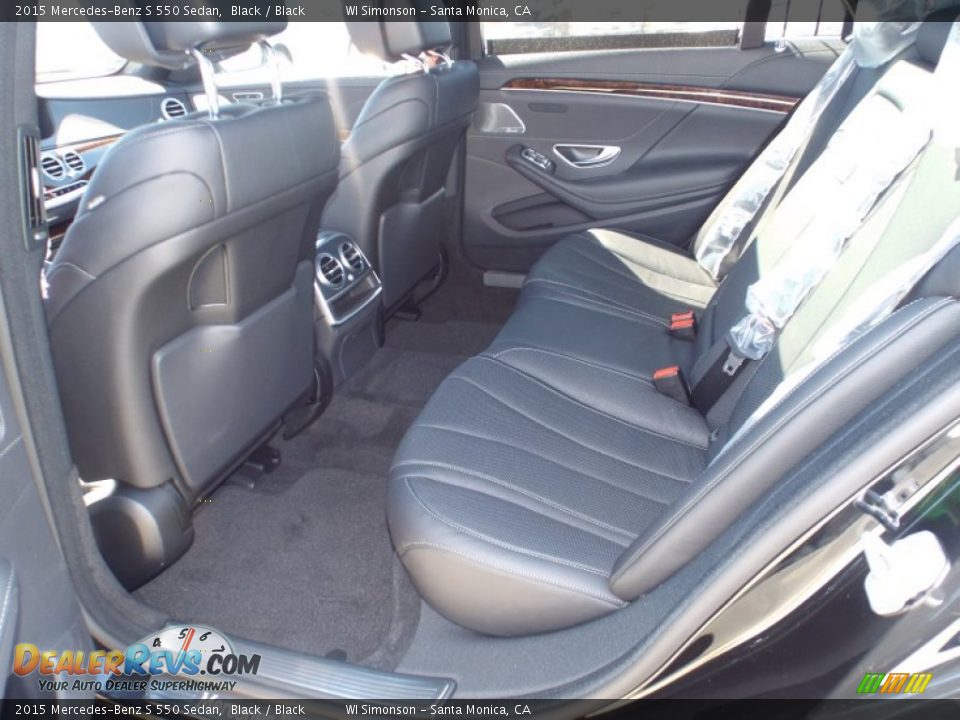 2015 Mercedes-Benz S 550 Sedan Black / Black Photo #7