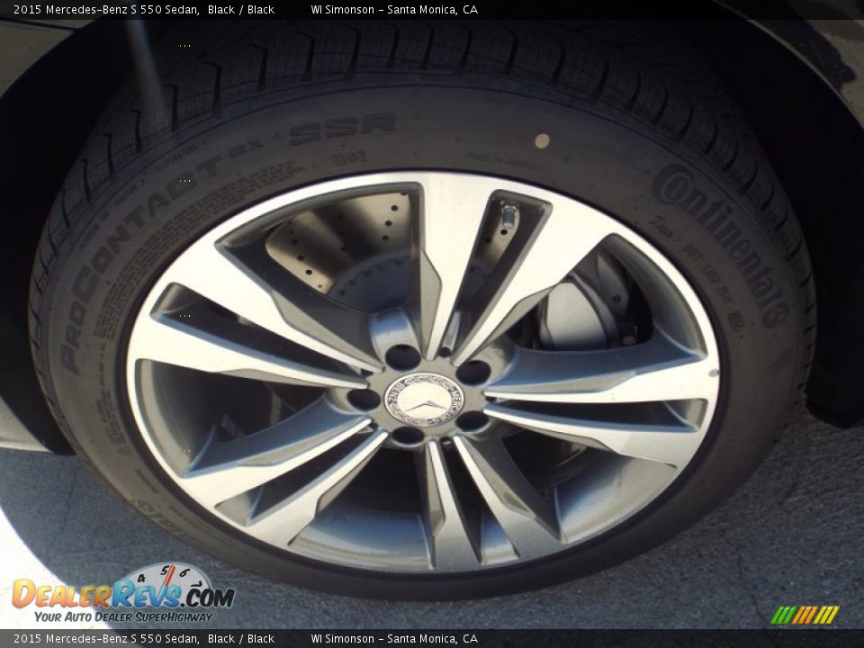 2015 Mercedes-Benz S 550 Sedan Black / Black Photo #9