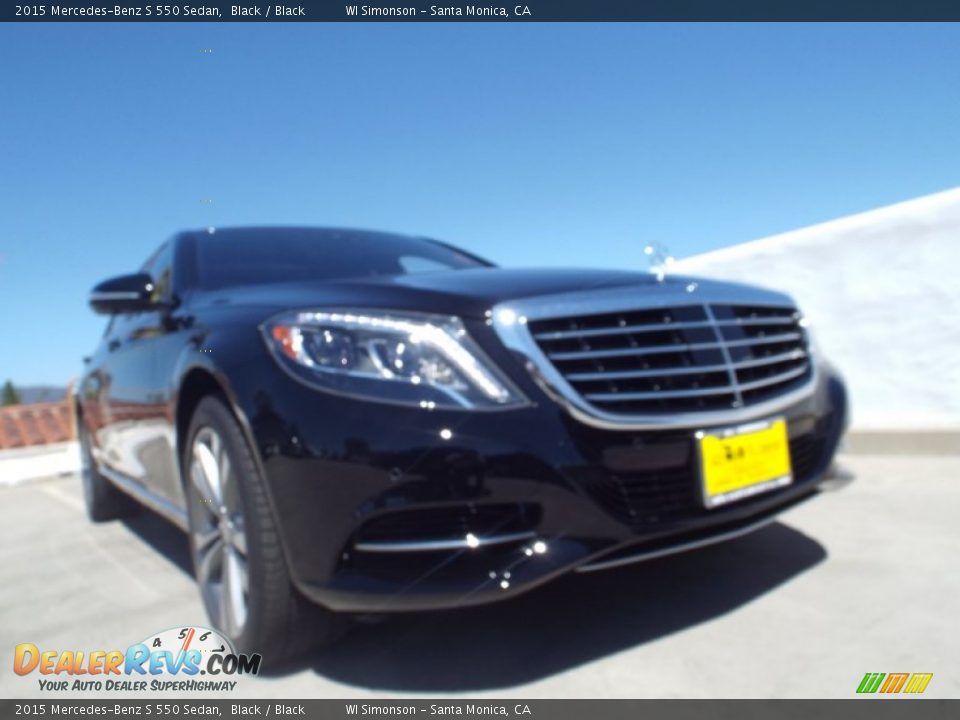 2015 Mercedes-Benz S 550 Sedan Black / Black Photo #10