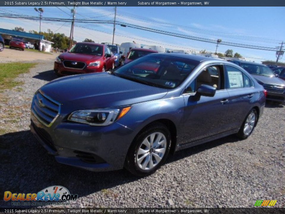 2015 Subaru Legacy 2.5i Premium Twilight Blue Metallic / Warm Ivory Photo #5