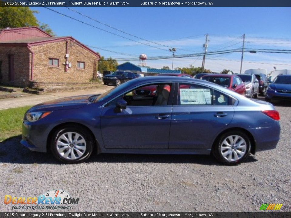 2015 Subaru Legacy 2.5i Premium Twilight Blue Metallic / Warm Ivory Photo #6