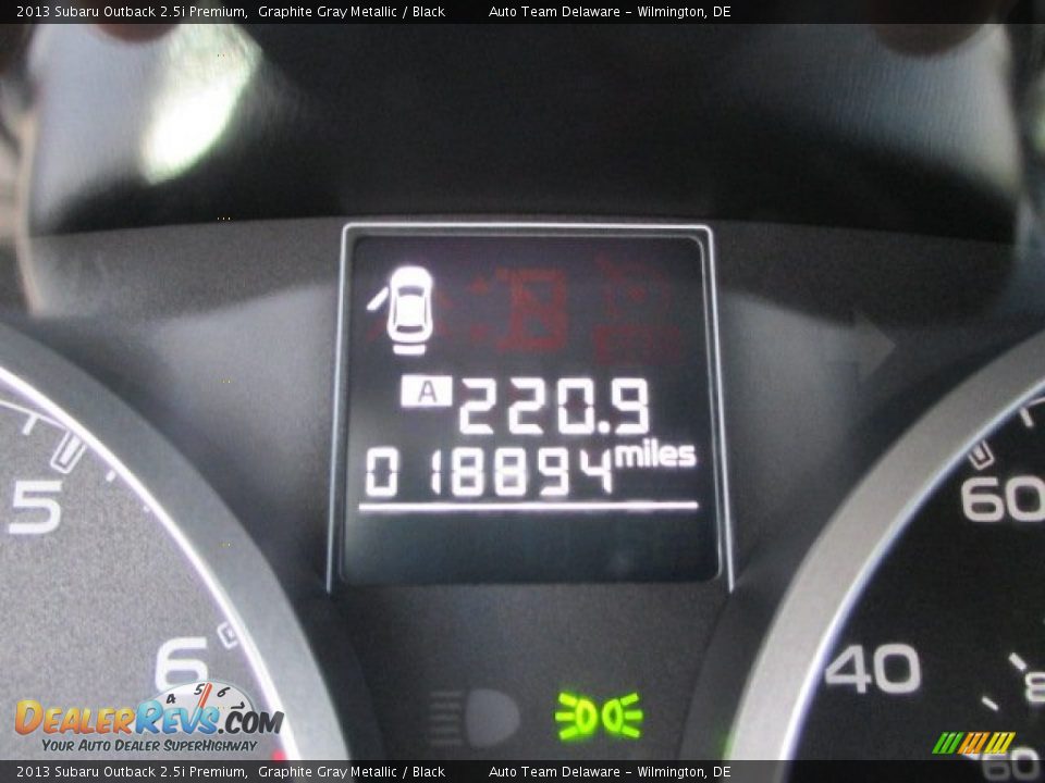 2013 Subaru Outback 2.5i Premium Graphite Gray Metallic / Black Photo #14