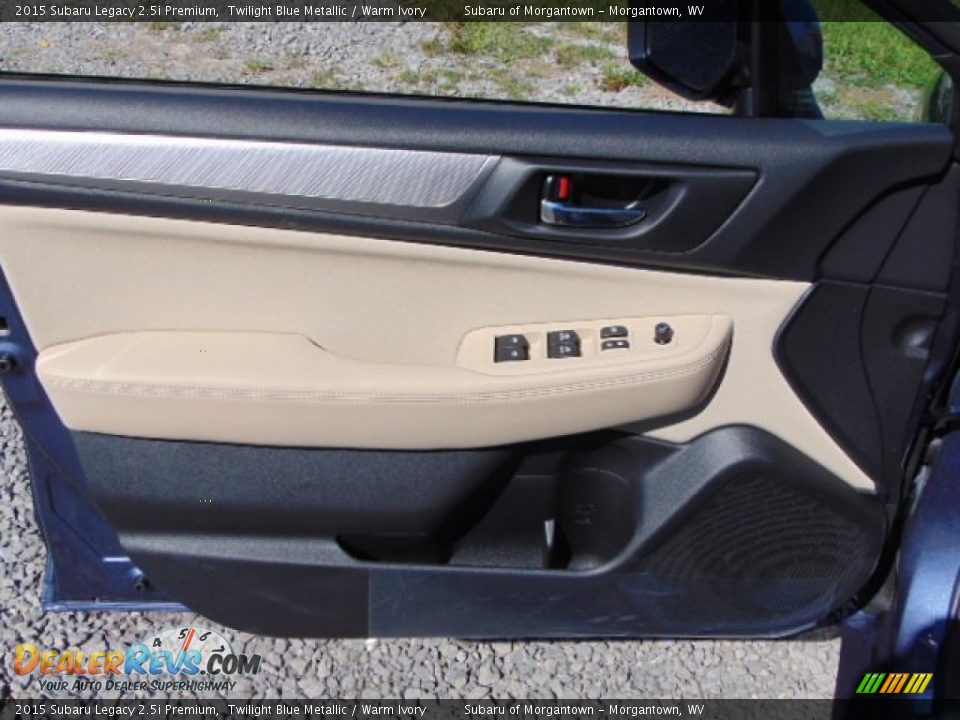 2015 Subaru Legacy 2.5i Premium Twilight Blue Metallic / Warm Ivory Photo #9