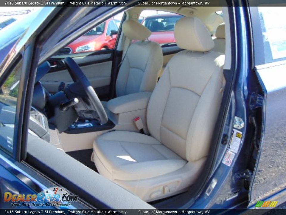 2015 Subaru Legacy 2.5i Premium Twilight Blue Metallic / Warm Ivory Photo #11