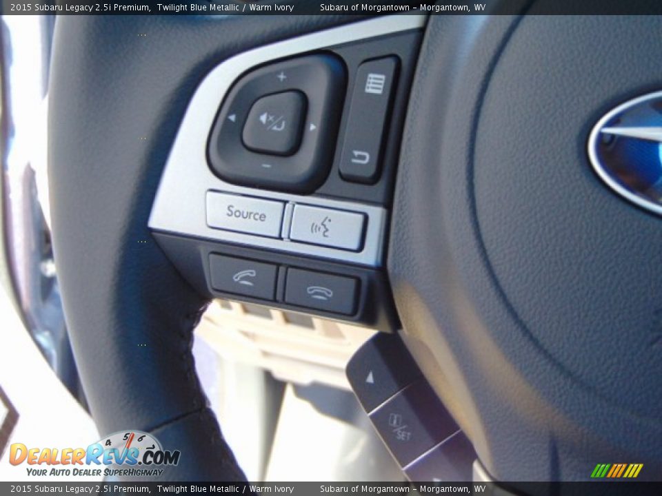 2015 Subaru Legacy 2.5i Premium Twilight Blue Metallic / Warm Ivory Photo #13