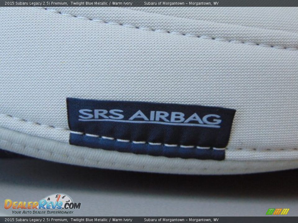 2015 Subaru Legacy 2.5i Premium Twilight Blue Metallic / Warm Ivory Photo #15