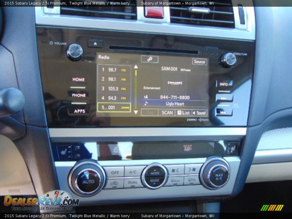 2015 Subaru Legacy 2.5i Premium Twilight Blue Metallic / Warm Ivory Photo #16