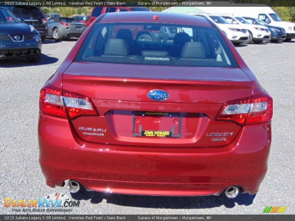 2015 Subaru Legacy 3.6R Limited Venetian Red Pearl / Slate Black Photo #7