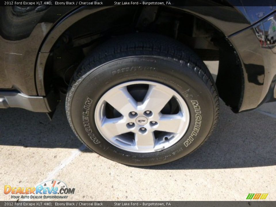 2012 Ford Escape XLT 4WD Ebony Black / Charcoal Black Photo #8