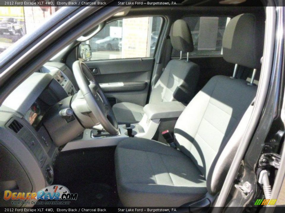 2012 Ford Escape XLT 4WD Ebony Black / Charcoal Black Photo #9