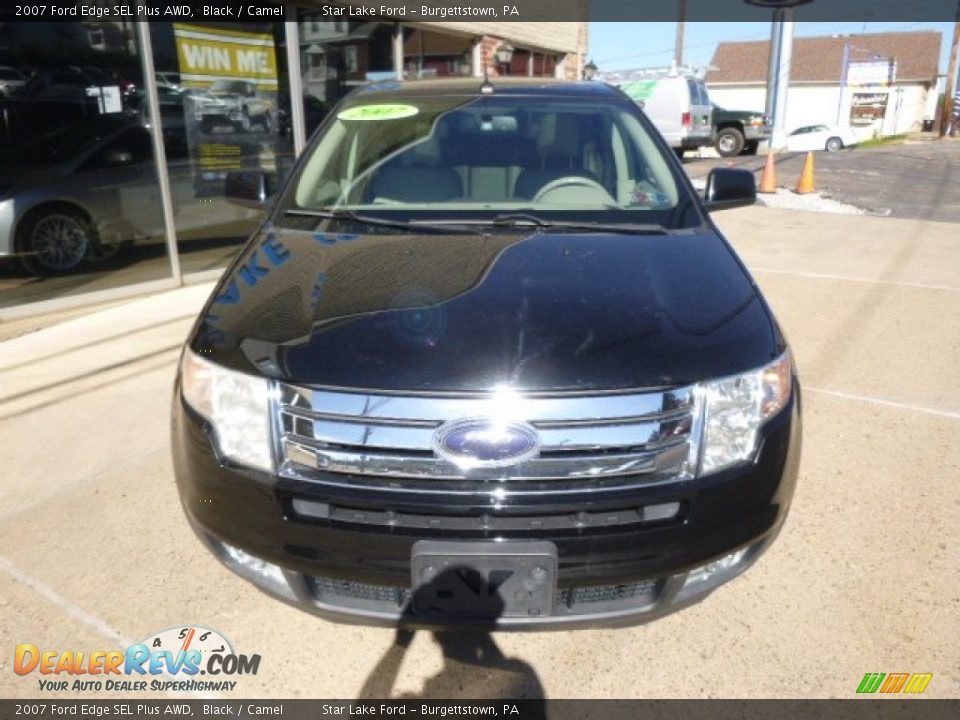 2007 Ford Edge SEL Plus AWD Black / Camel Photo #2