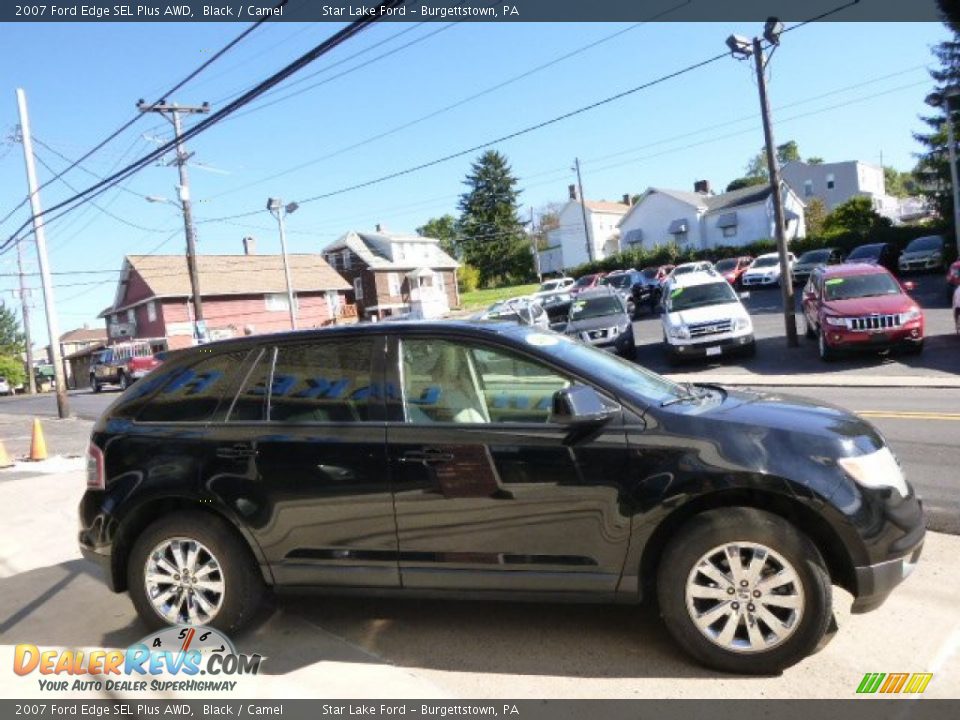 2007 Ford Edge SEL Plus AWD Black / Camel Photo #4