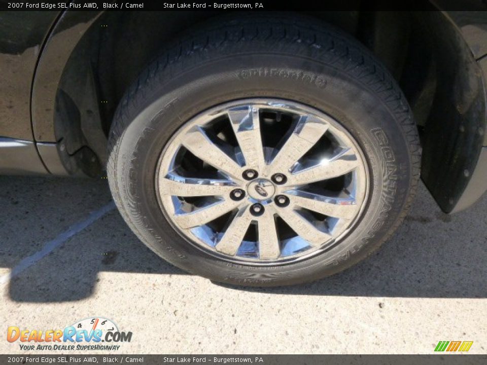 2007 Ford Edge SEL Plus AWD Black / Camel Photo #8