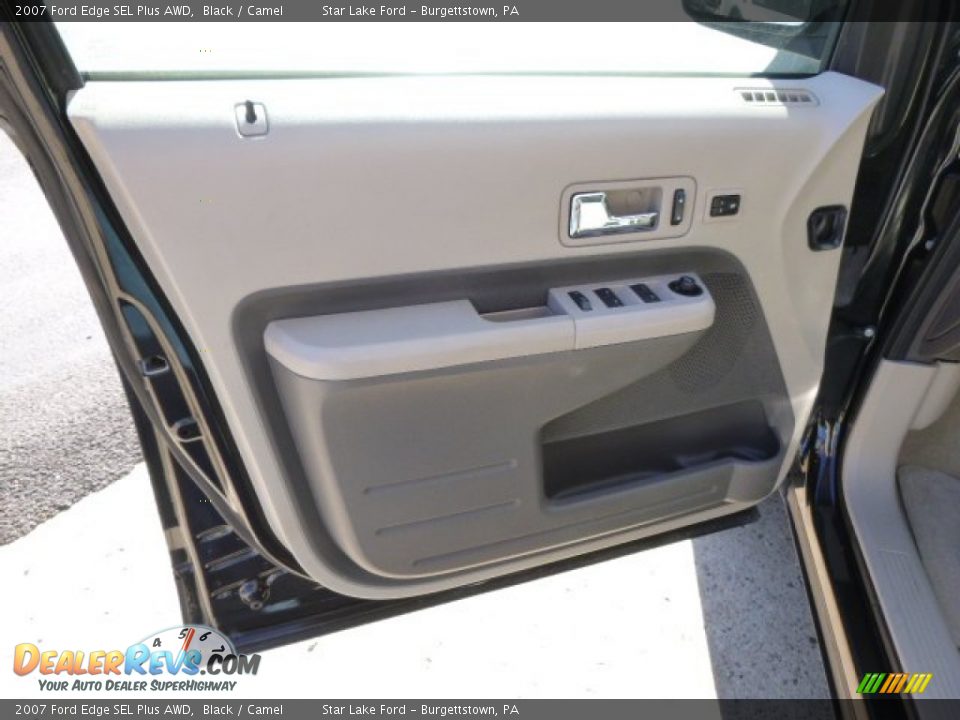 2007 Ford Edge SEL Plus AWD Black / Camel Photo #10