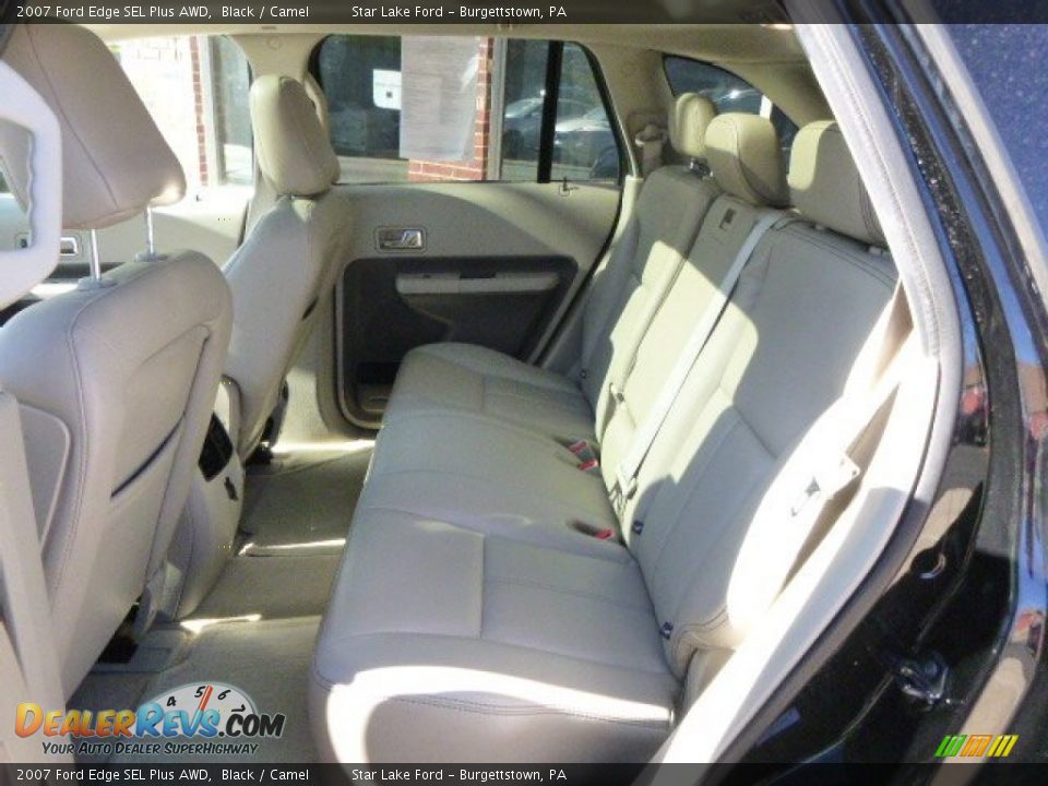 2007 Ford Edge SEL Plus AWD Black / Camel Photo #11