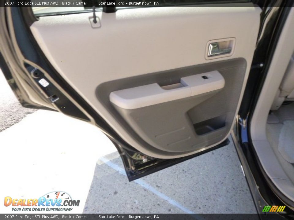2007 Ford Edge SEL Plus AWD Black / Camel Photo #12