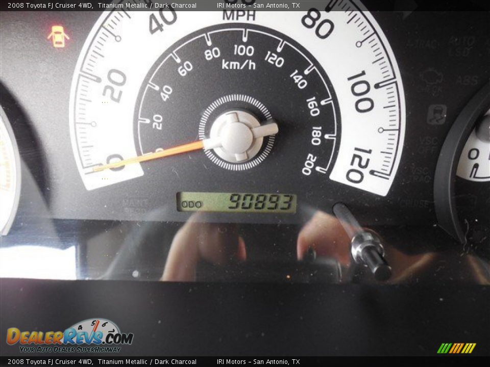 2008 Toyota FJ Cruiser 4WD Titanium Metallic / Dark Charcoal Photo #21
