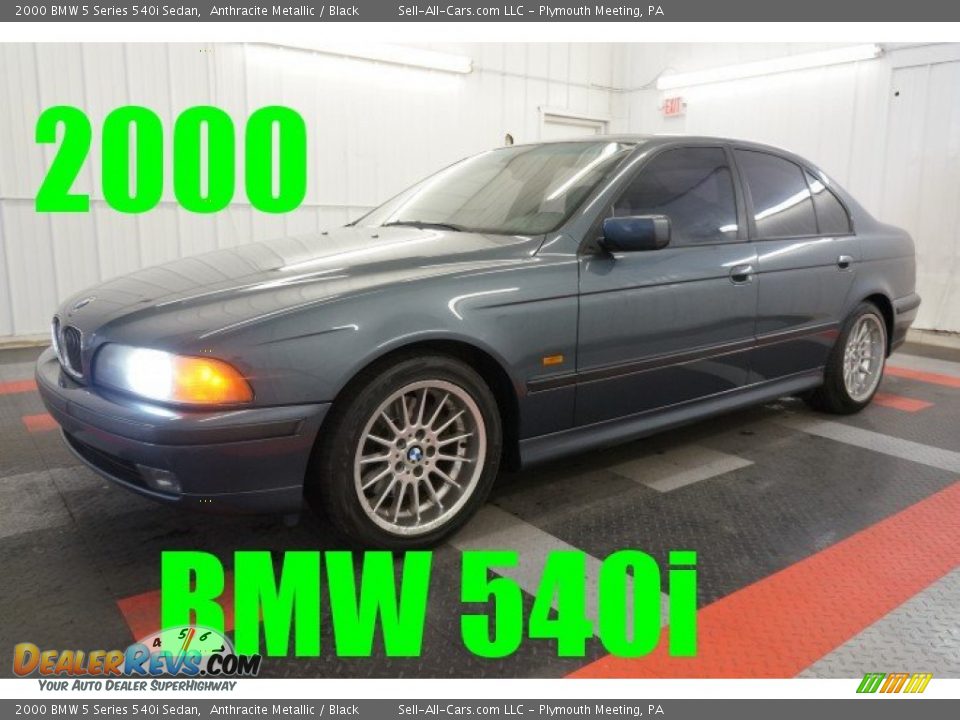 2000 BMW 5 Series 540i Sedan Anthracite Metallic / Black Photo #1