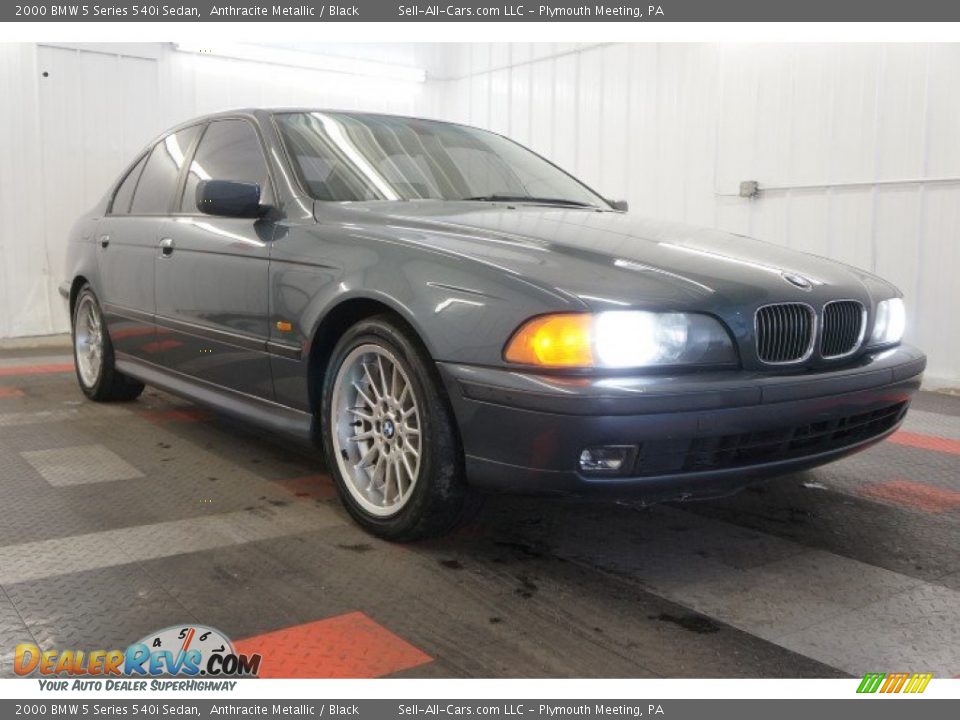 2000 BMW 5 Series 540i Sedan Anthracite Metallic / Black Photo #5
