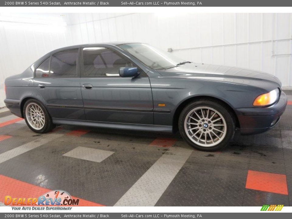 2000 BMW 5 Series 540i Sedan Anthracite Metallic / Black Photo #6