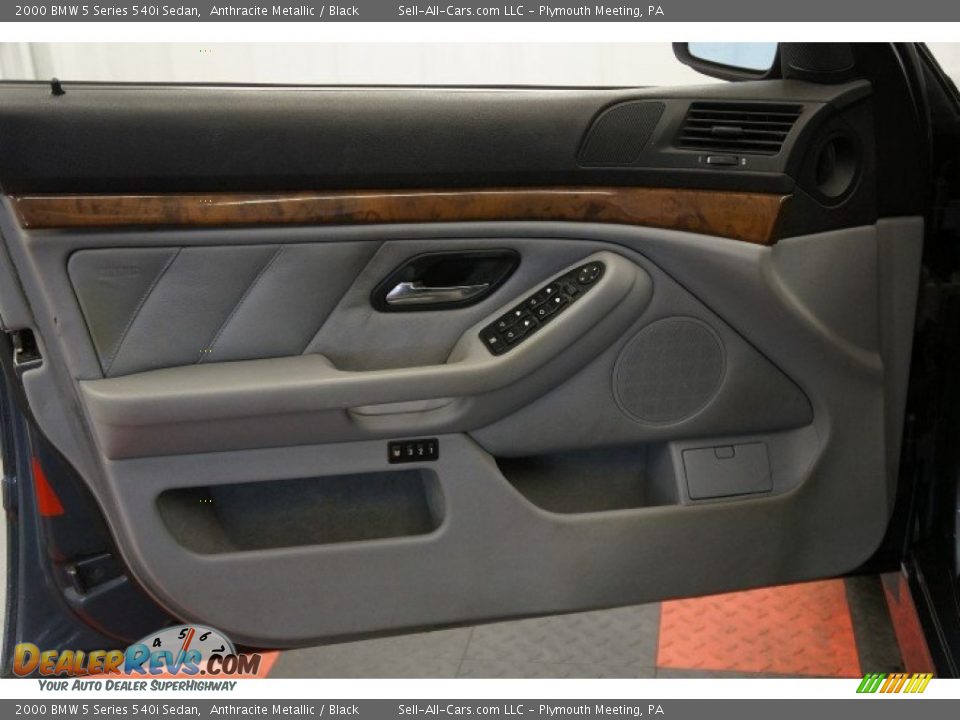 2000 BMW 5 Series 540i Sedan Anthracite Metallic / Black Photo #12