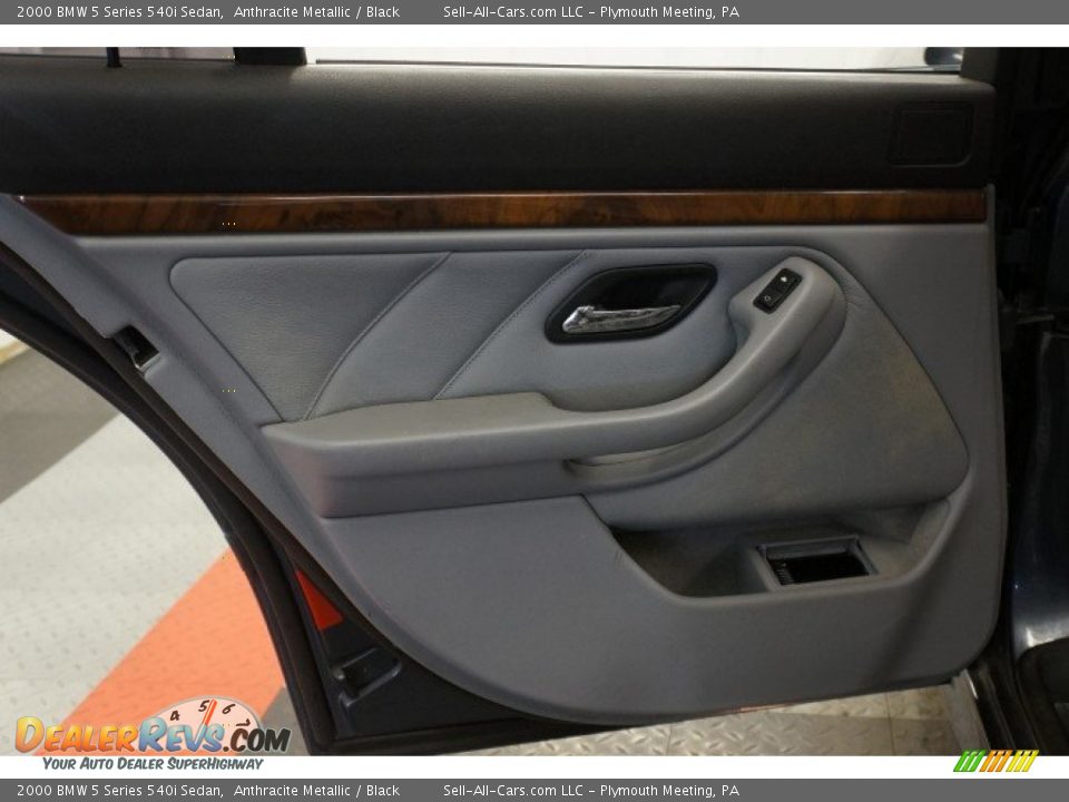 2000 BMW 5 Series 540i Sedan Anthracite Metallic / Black Photo #15