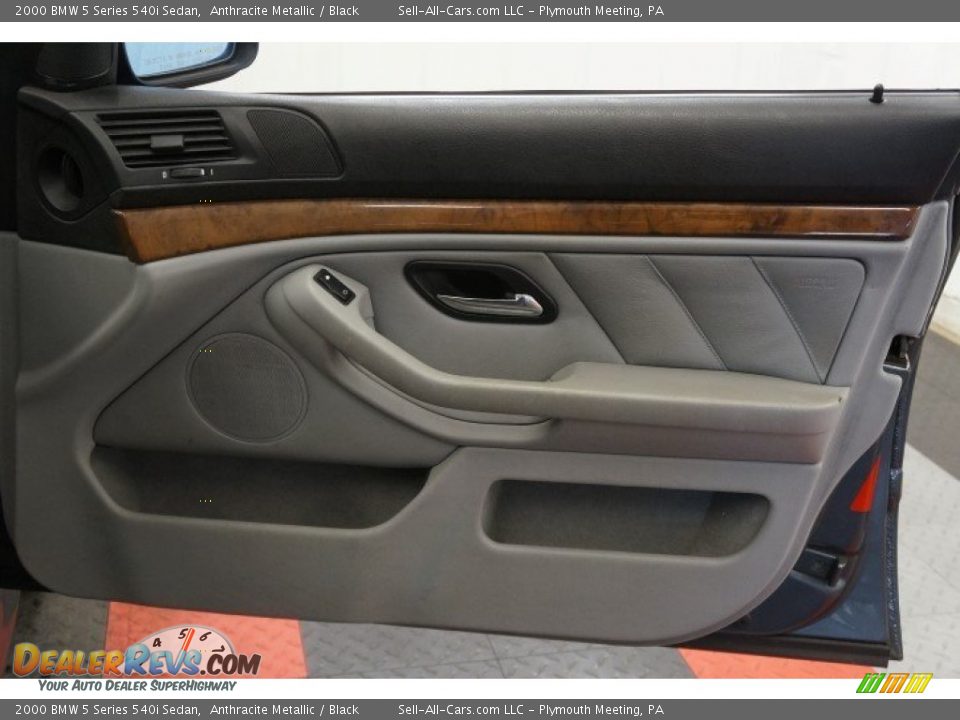 2000 BMW 5 Series 540i Sedan Anthracite Metallic / Black Photo #17