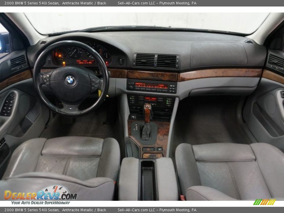 2000 BMW 5 Series 540i Sedan Anthracite Metallic / Black Photo #22