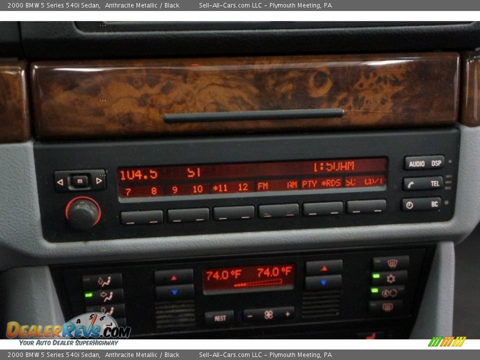 2000 BMW 5 Series 540i Sedan Anthracite Metallic / Black Photo #30
