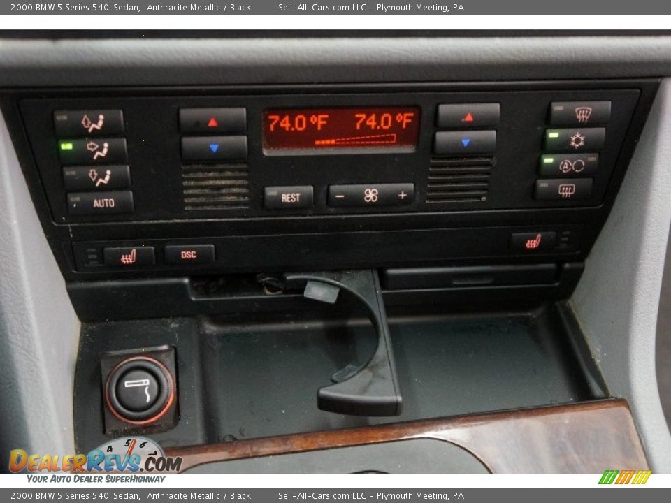 2000 BMW 5 Series 540i Sedan Anthracite Metallic / Black Photo #31