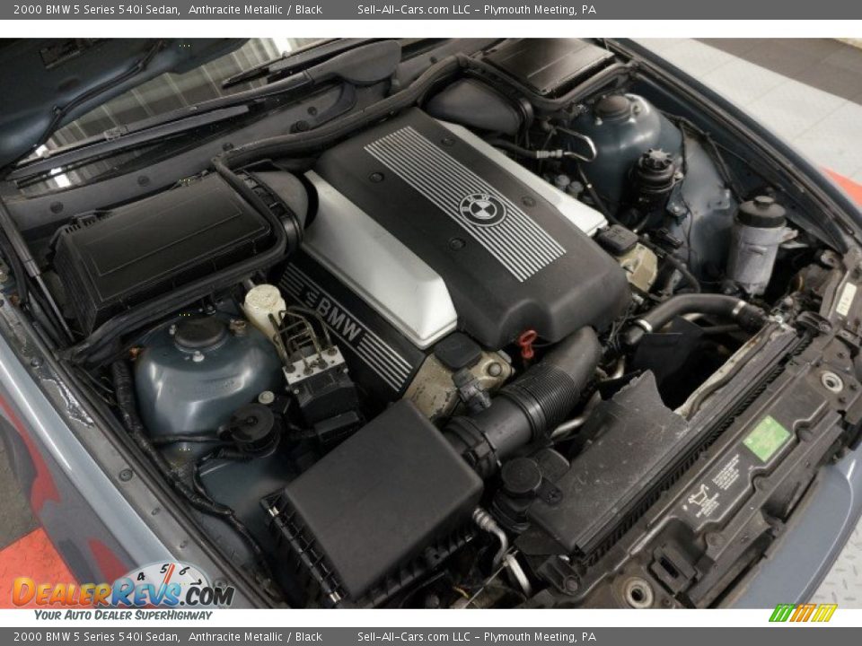 2000 BMW 5 Series 540i Sedan Anthracite Metallic / Black Photo #34