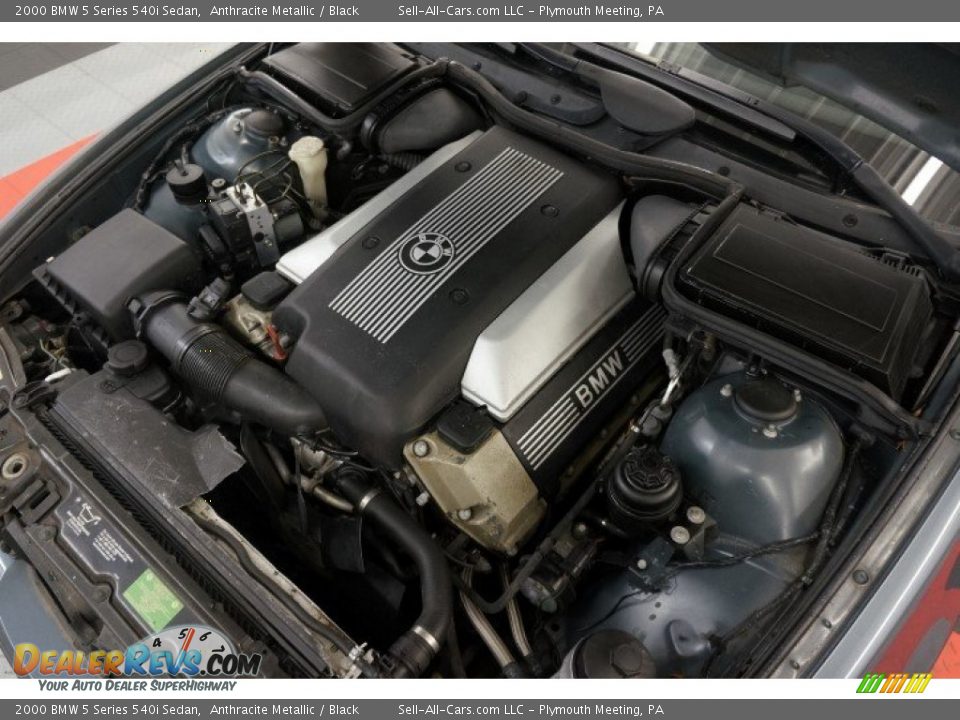 2000 BMW 5 Series 540i Sedan Anthracite Metallic / Black Photo #35