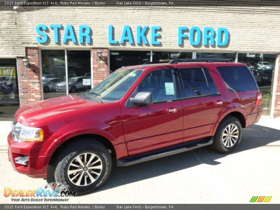 2015 Ford Expedition XLT 4x4 Ruby Red Metallic / Ebony Photo #1