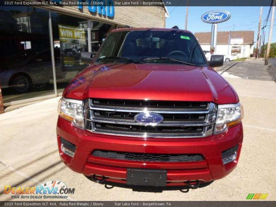 2015 Ford Expedition XLT 4x4 Ruby Red Metallic / Ebony Photo #2