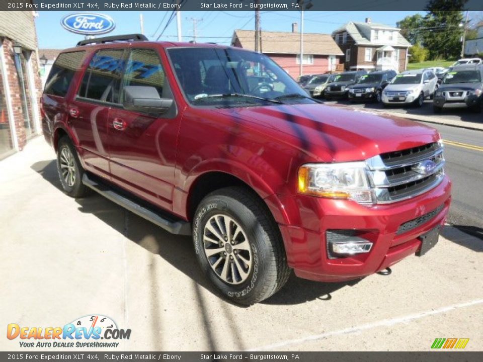 2015 Ford Expedition XLT 4x4 Ruby Red Metallic / Ebony Photo #3