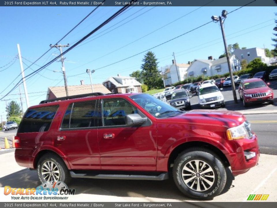 2015 Ford Expedition XLT 4x4 Ruby Red Metallic / Ebony Photo #4