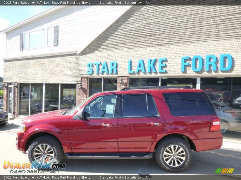 2015 Ford Expedition XLT 4x4 Ruby Red Metallic / Ebony Photo #7