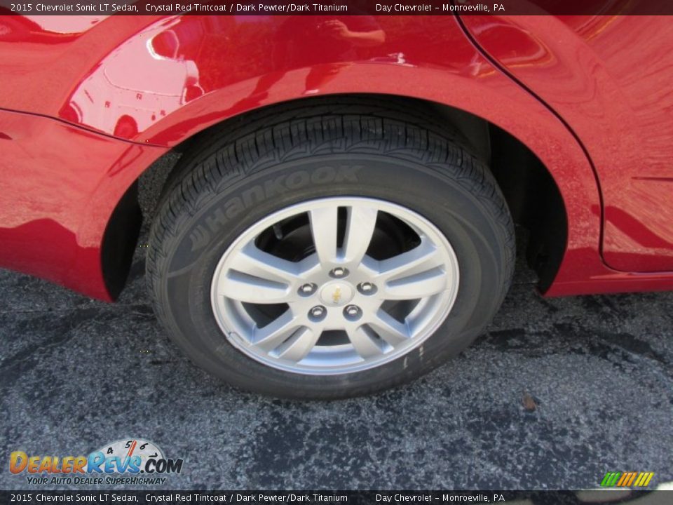 2015 Chevrolet Sonic LT Sedan Crystal Red Tintcoat / Dark Pewter/Dark Titanium Photo #3