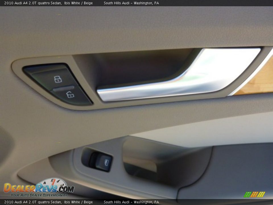 2010 Audi A4 2.0T quattro Sedan Ibis White / Beige Photo #6