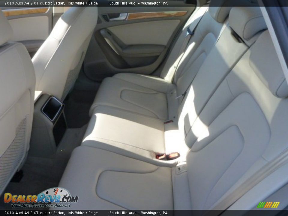 2010 Audi A4 2.0T quattro Sedan Ibis White / Beige Photo #11