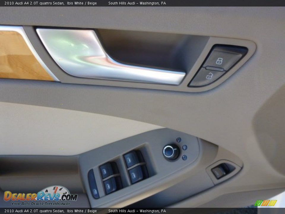 2010 Audi A4 2.0T quattro Sedan Ibis White / Beige Photo #13