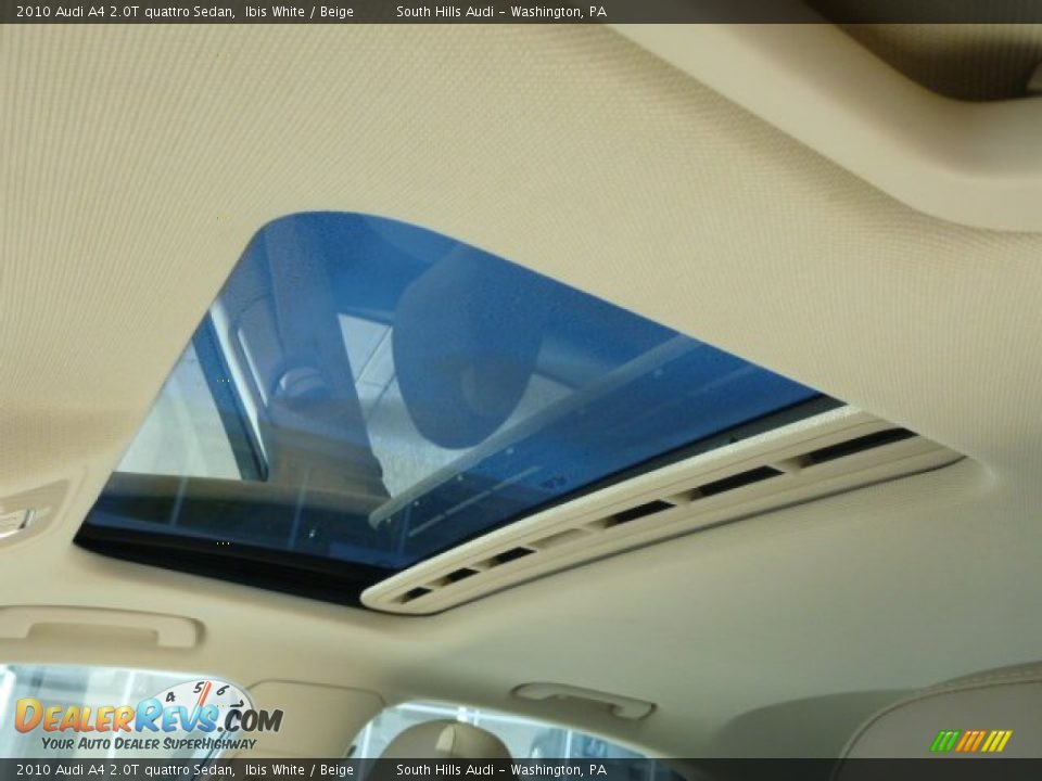 2010 Audi A4 2.0T quattro Sedan Ibis White / Beige Photo #15