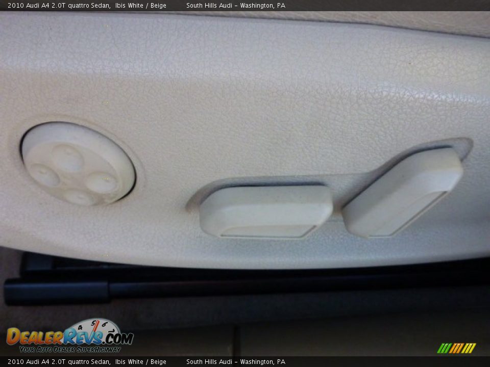 2010 Audi A4 2.0T quattro Sedan Ibis White / Beige Photo #16