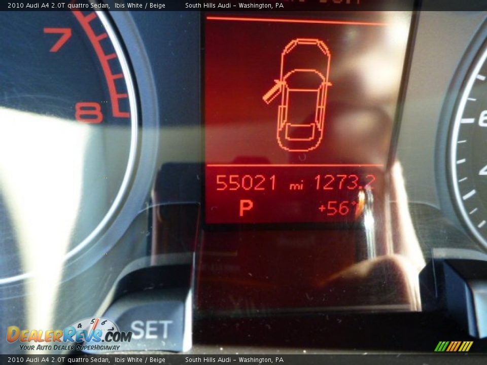 2010 Audi A4 2.0T quattro Sedan Ibis White / Beige Photo #20