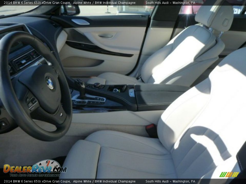 Front Seat of 2014 BMW 6 Series 650i xDrive Gran Coupe Photo #10