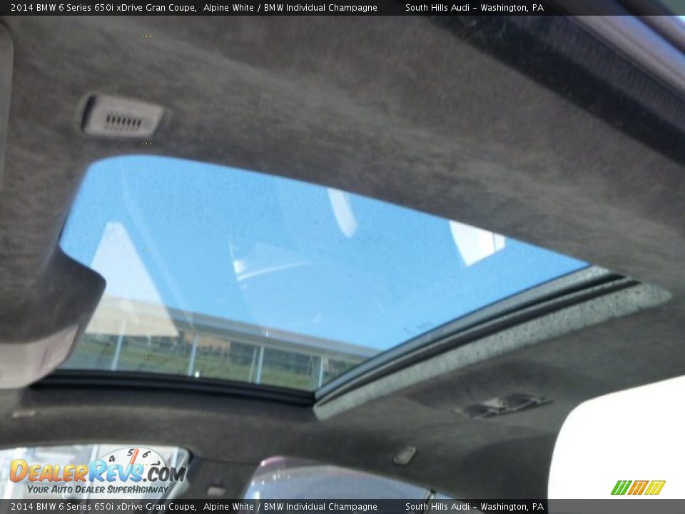 Sunroof of 2014 BMW 6 Series 650i xDrive Gran Coupe Photo #16