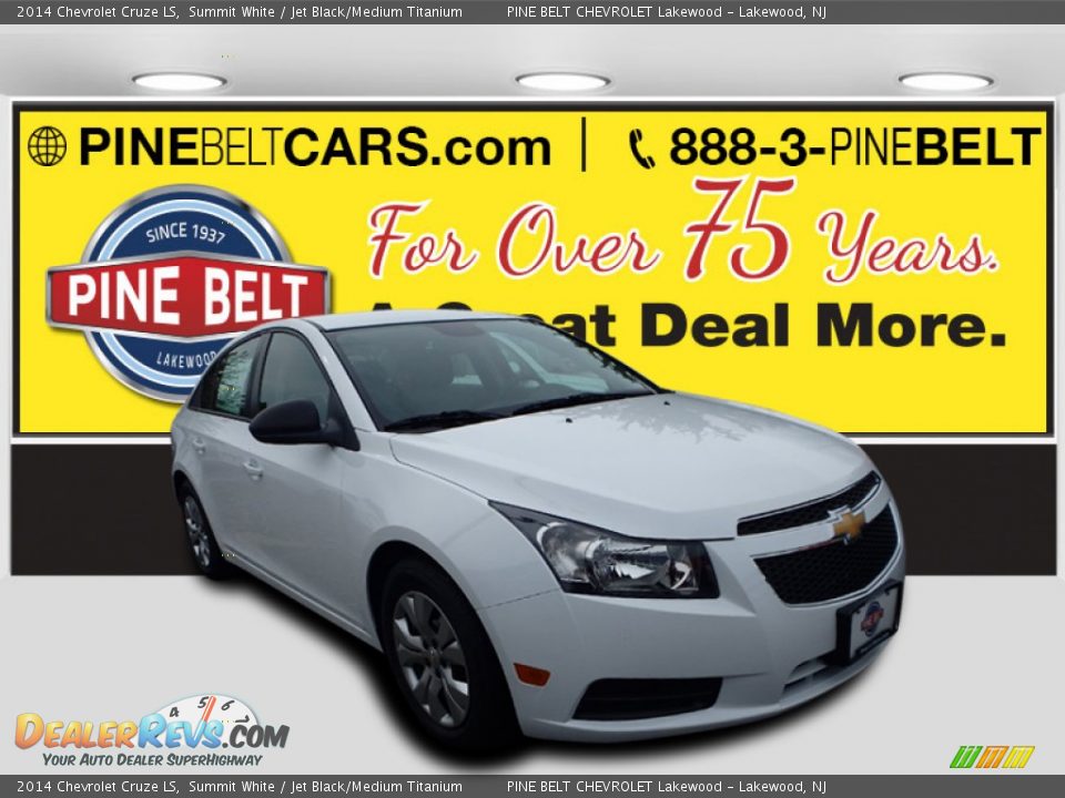 2014 Chevrolet Cruze LS Summit White / Jet Black/Medium Titanium Photo #1